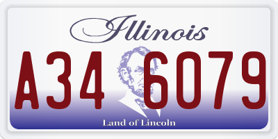 IL license plate A346079