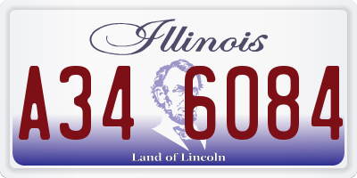 IL license plate A346084