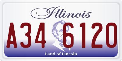 IL license plate A346120