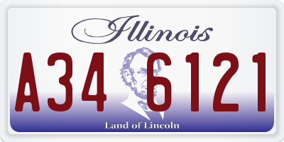 IL license plate A346121