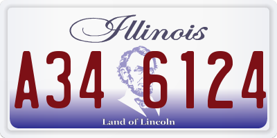 IL license plate A346124