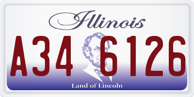 IL license plate A346126