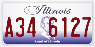 IL license plate A346127