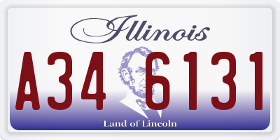 IL license plate A346131