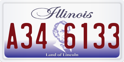 IL license plate A346133