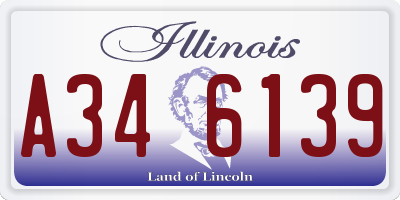 IL license plate A346139