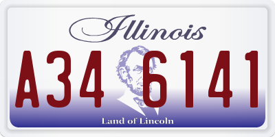 IL license plate A346141