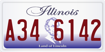 IL license plate A346142