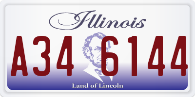 IL license plate A346144