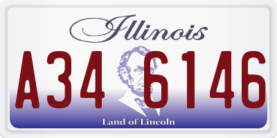 IL license plate A346146