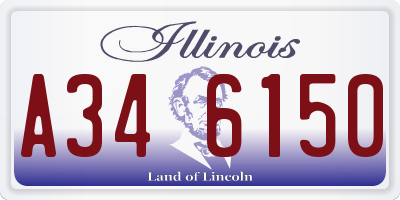 IL license plate A346150