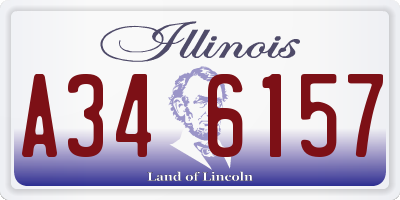 IL license plate A346157