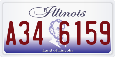 IL license plate A346159