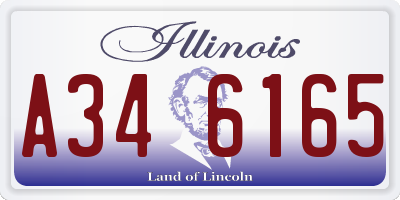 IL license plate A346165