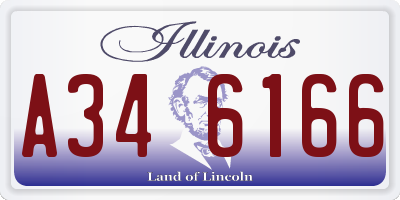 IL license plate A346166