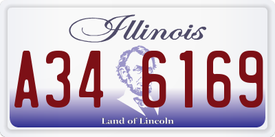 IL license plate A346169