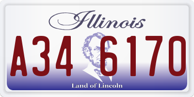 IL license plate A346170