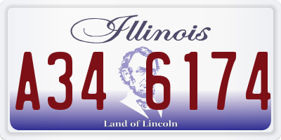 IL license plate A346174