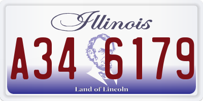 IL license plate A346179
