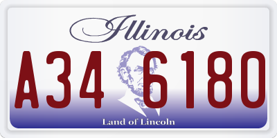 IL license plate A346180