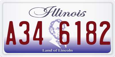 IL license plate A346182