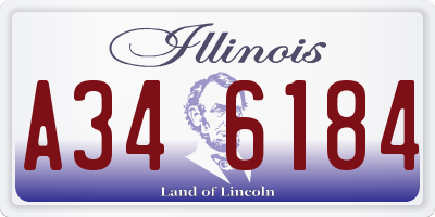 IL license plate A346184