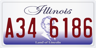 IL license plate A346186