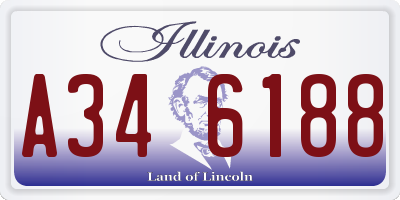 IL license plate A346188