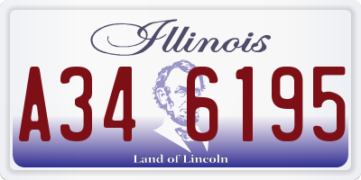 IL license plate A346195