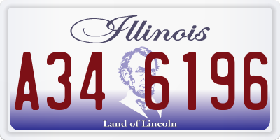 IL license plate A346196