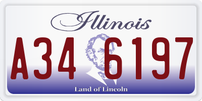 IL license plate A346197