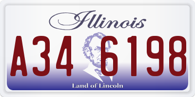 IL license plate A346198