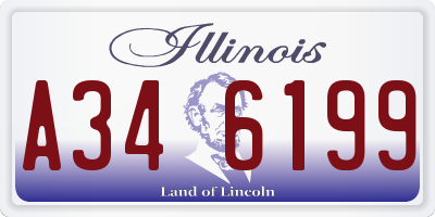 IL license plate A346199