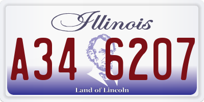 IL license plate A346207