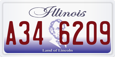 IL license plate A346209