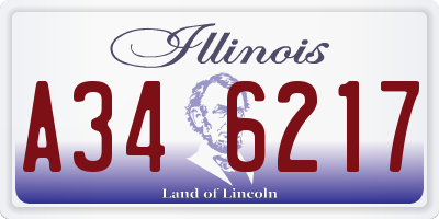 IL license plate A346217