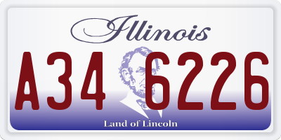 IL license plate A346226