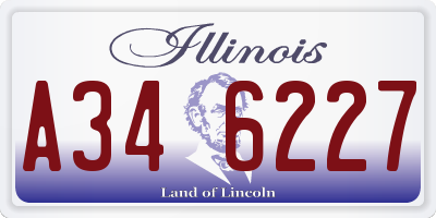 IL license plate A346227