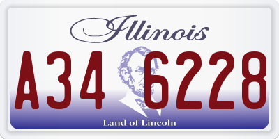 IL license plate A346228