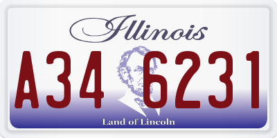 IL license plate A346231