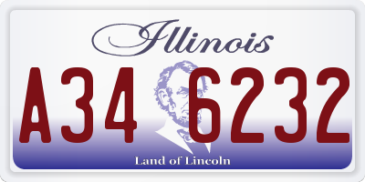 IL license plate A346232