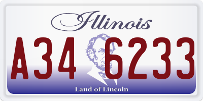 IL license plate A346233