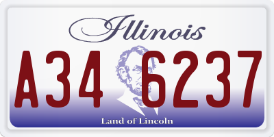 IL license plate A346237