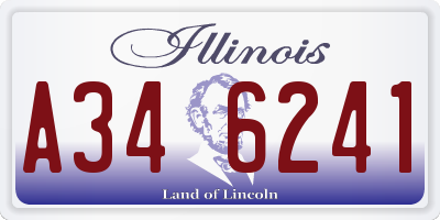 IL license plate A346241