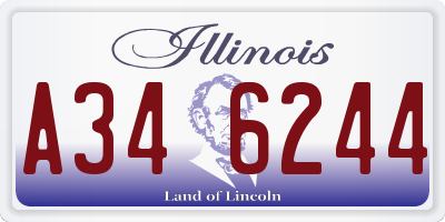 IL license plate A346244