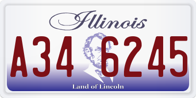 IL license plate A346245