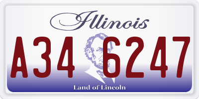 IL license plate A346247