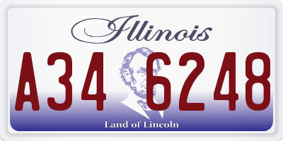 IL license plate A346248