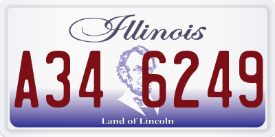 IL license plate A346249