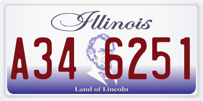 IL license plate A346251